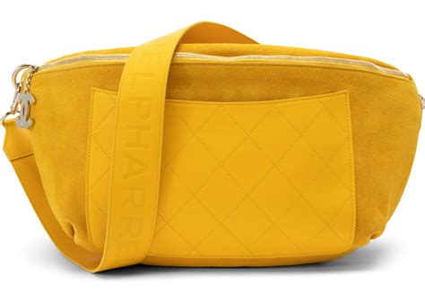 chanel x pharrell waist bag|Chanel x Pharrell Waist Bag Yellow in Suede with Silver.